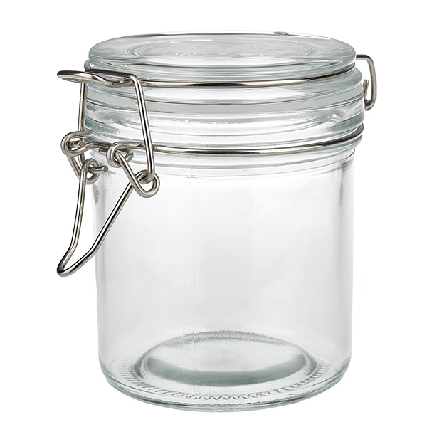 250 ml voorraadpot type S met scharnierende top UN.