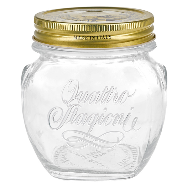 300 ml rond glas "Quattro Stagioni" met deksel