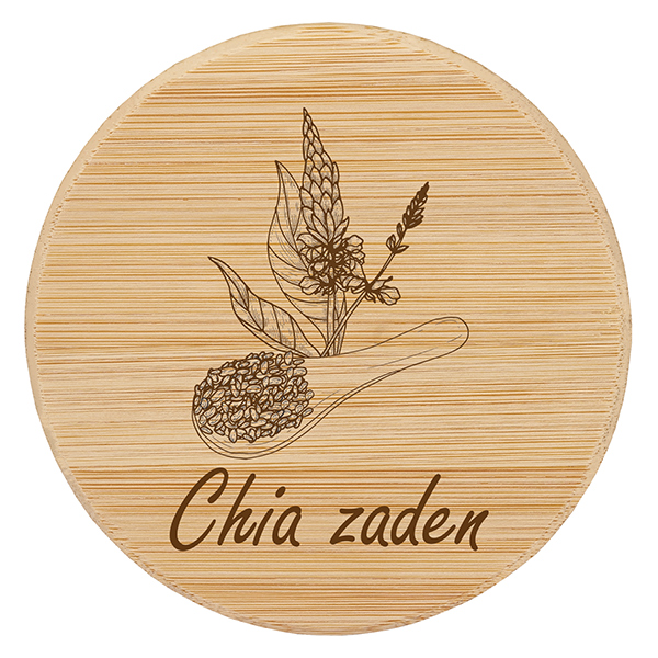 Houten deksel "Chia zaden" voor WECK RR100