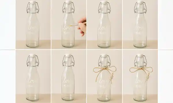 DIY Flessen beschilderen