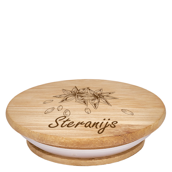 Houten deksel "Steranijs" voor WECK RR60 Houten deksel "Steranijs" voor WECK RR60