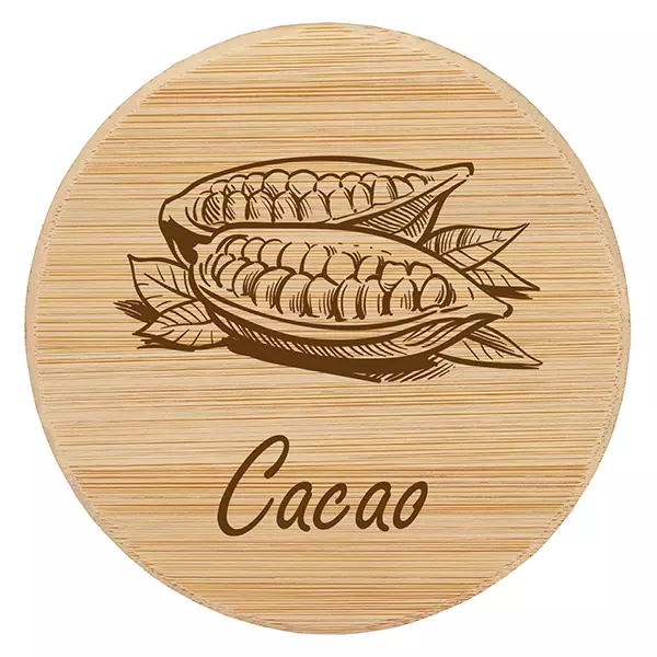 Houten deksel "Cacao" voor WECK RR100
