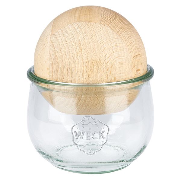 580ml tulpenglas WECK RR100 met houten bal