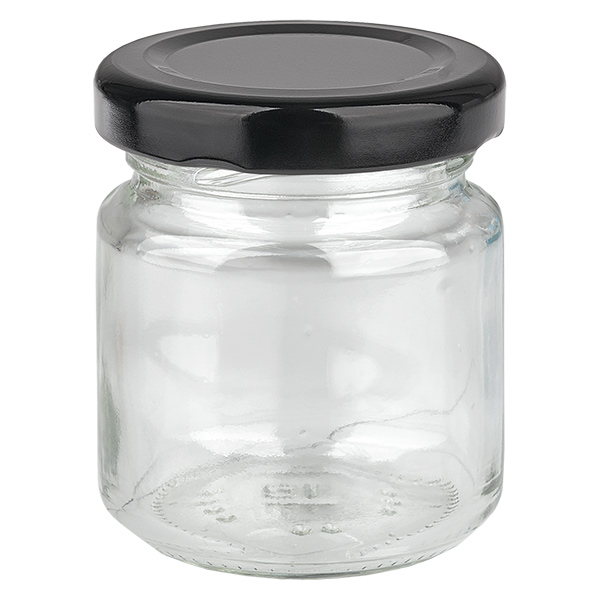 53ml rond glas met BasicSeal deksel zwart UNiTWIST