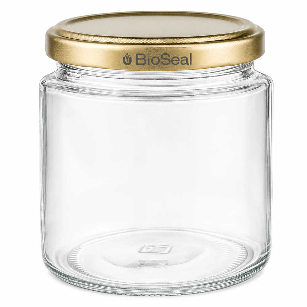 Honingpot 350 g met gouden BioSeal UNiTWIST-deksel Honingpot 350 g met gouden BioSeal UNiTWIST-deksel
