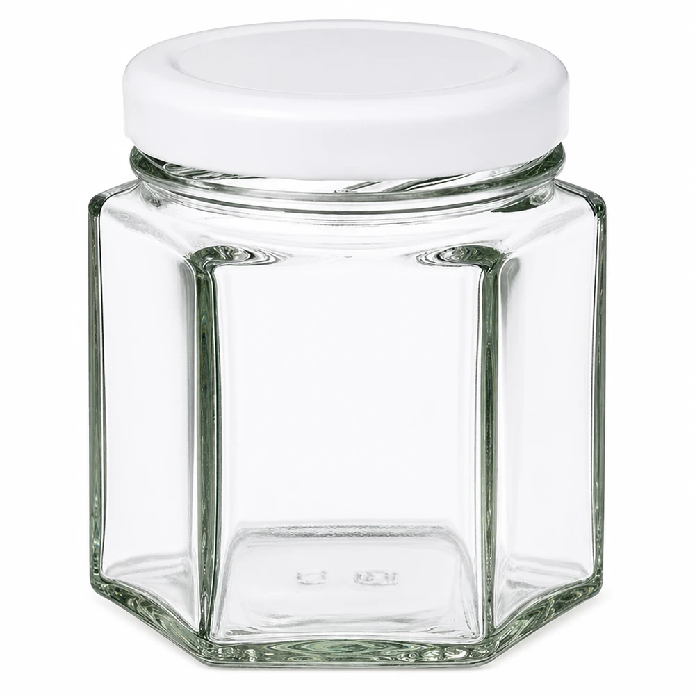 47ml hexaglas met BasicSeal deksel wit UNiTWIST 47ml hexaglas met BasicSeal deksel wit UNiTWIST
