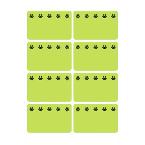 Diepvries etiketten groen (48 stickers) 26x40mm Diepvries etiketten groen (48 stickers) 26x40mm