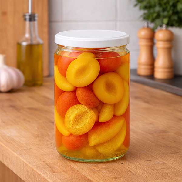 795ml rond glas met BasicSeal deksel wit UNiTWIST