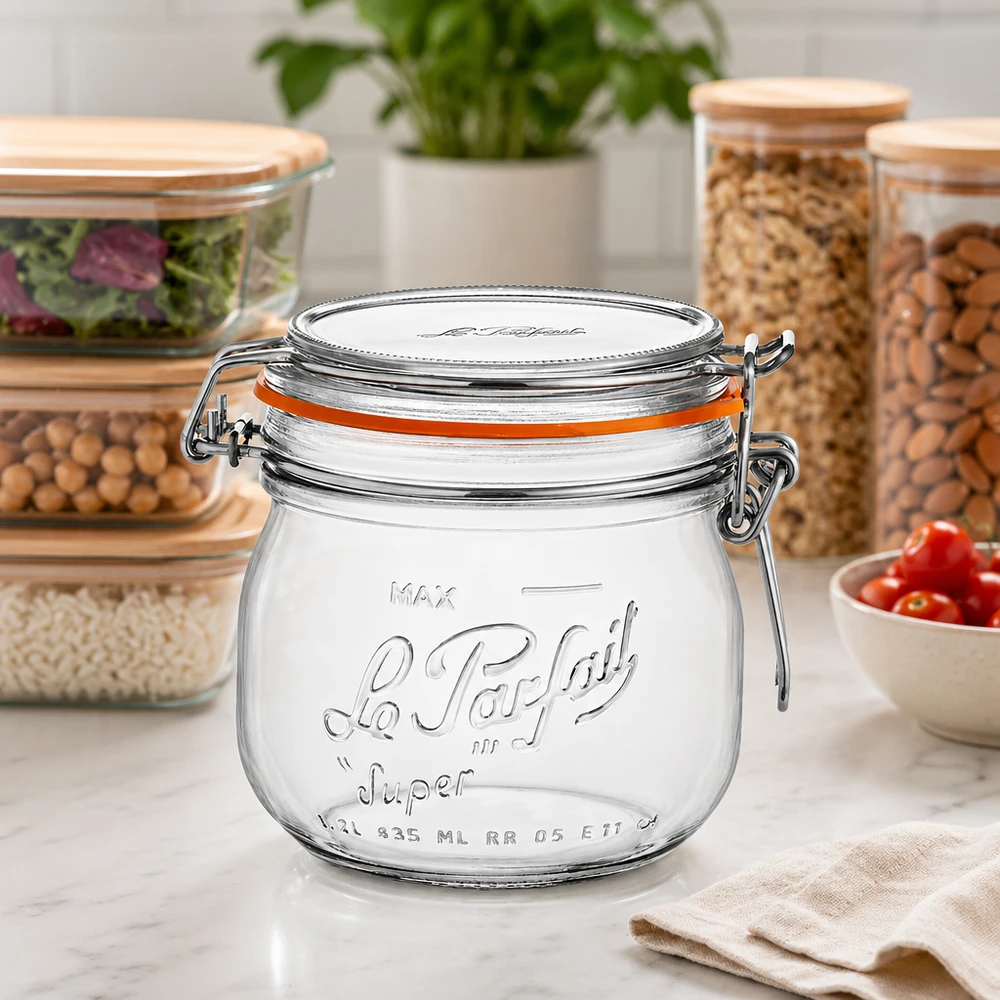 Le Parfait® pot 500 ml Ø85 mm voorraad Le Parfait® pot 500 ml Ø85 mm voorraad