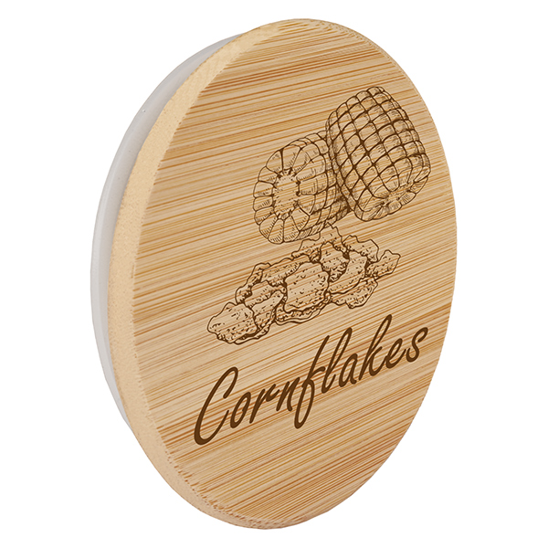 Houten deksel "Cornflakes" voor WECK RR100 Houten deksel "Cornflakes" voor WECK RR100