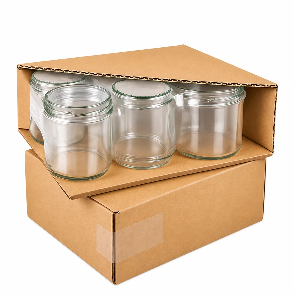 Ronde pot 1062 ml + deksel BasicSeal mintbloem UNiTWIST Lege ronde potten 1062ml in kartonnen verpakking Inmaakpotten voor keuken en huishouden