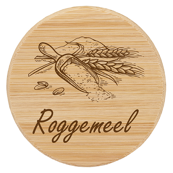 Houten deksel "roggemeel" voor WECK RR100