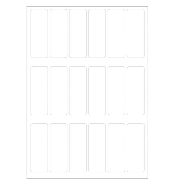 Universele etiketten wit (108 stickers) 12x34mm