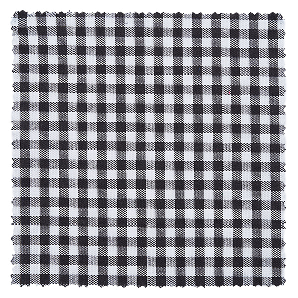 Stoffen doily geblokt wit/zwart 150x150mm vierkant Stoffen doily geblokt wit/zwart 150x150mm vierkant