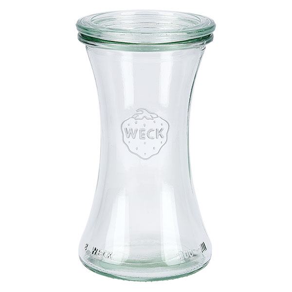 200ml delicatessenglas met glazen deksel WECK RR60