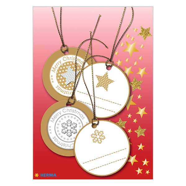 Hanger "Sterren" (4 stuks) met 3D glitter