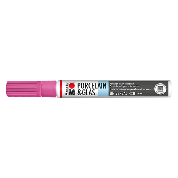 Krijt roze  1-2mm voor glas/porselein (033)