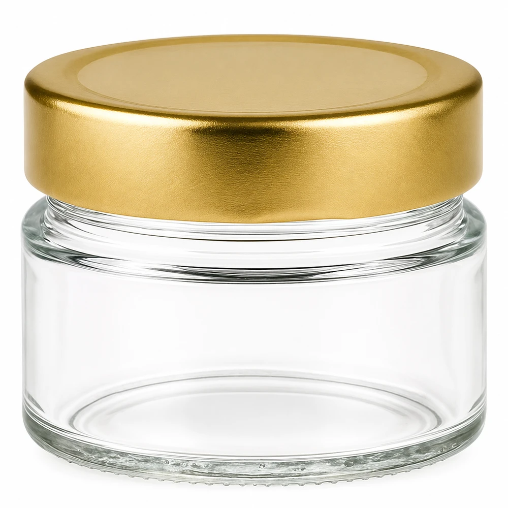 80ml rond glas met BasicSeal deksel goud deep UNiTWIST 80ml rond glas met BasicSeal deksel goud deep UNiTWIST