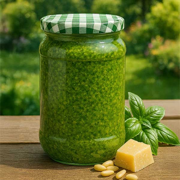 1062ml rond glas met BasicSeal deksel groen/wit UNiTWIST