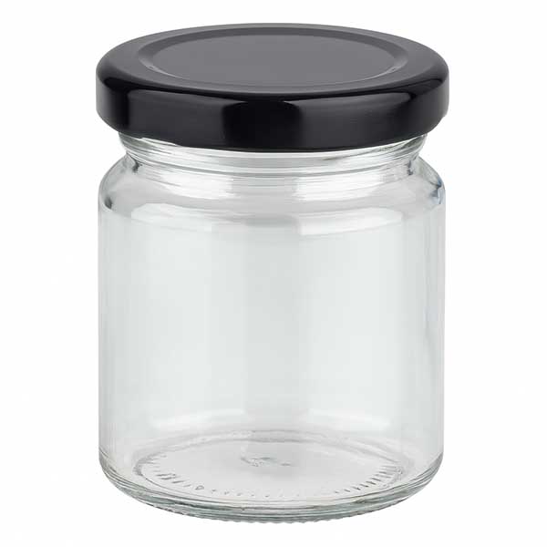 53ml rond glas met BasicSeal deksel zwart UNiTWIST