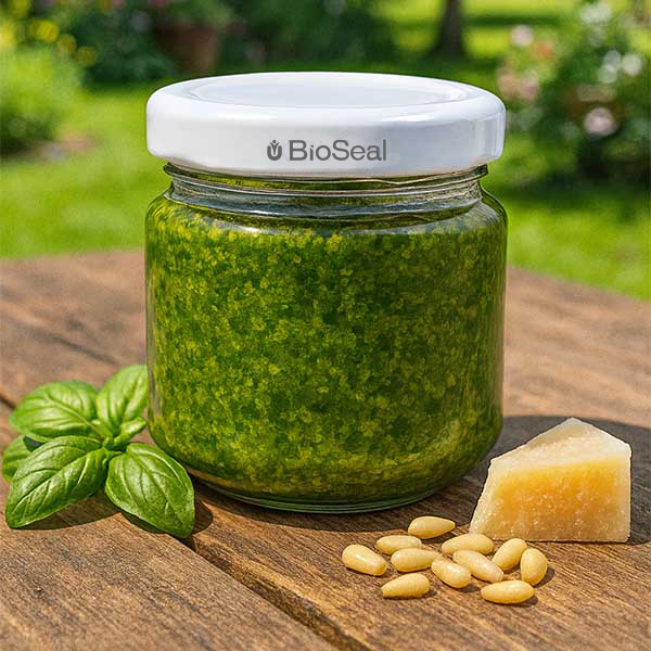 53ml rond glas met BioSeal deksel wit UNiTWIST