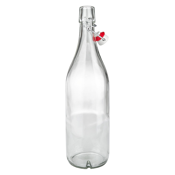 1000ml glazen fles + draaidop PVC UNiTWIST