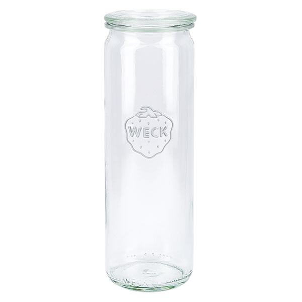600ml cilinderglas met glazen deksel WECK RR60