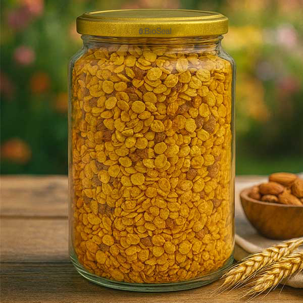 795ml rond glas met BioSeal deksel goud UNiTWIST