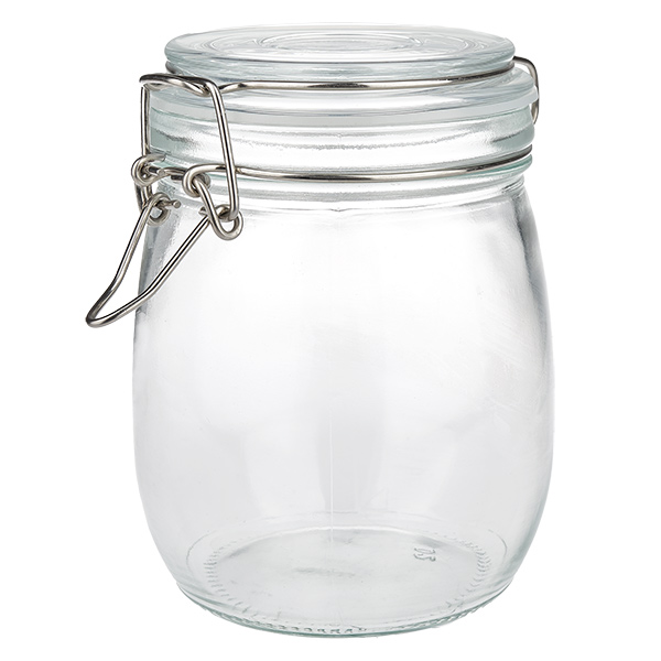 750 ml voorraadpot type S met scharnierende top UN.