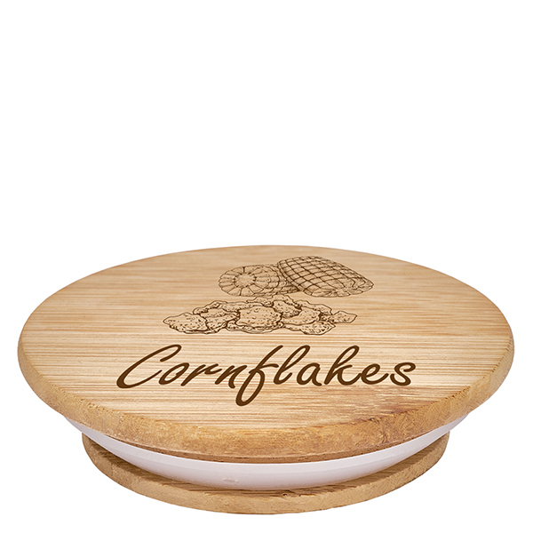 Houten deksel "Cornflakes" voor WECK RR100 Houten deksel "Cornflakes" voor WECK RR100