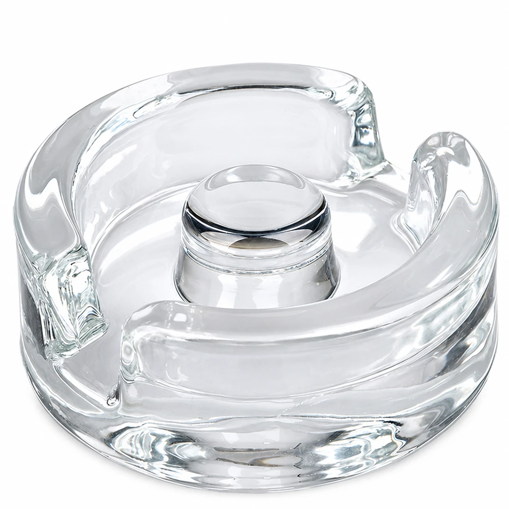 Fermentatieglasgewichten met verzonken greep, set van 4 Individueel UNiTWIST fermentatiepotgewicht met ergonomisch helder glazen handvat voor inmaakpotten