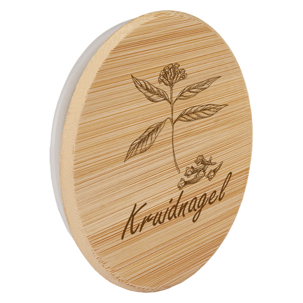 Houten deksel "Kruidnagel" voor WECK RR60 Houten deksel "Kruidnagel" voor WECK RR60