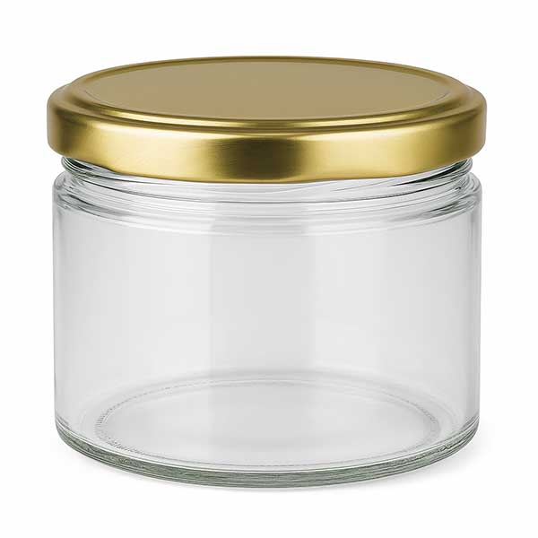 540ml rond glas met BasicSeal deksel goud UNiTWIST