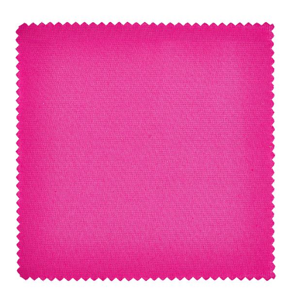 Stoffen lapje voor deksel roze 12cm hoekig Roze stof 12cm vierkant close-up toont textuur en gekarteld gesneden detail voor sieraden doily handwerkbenodigdheden