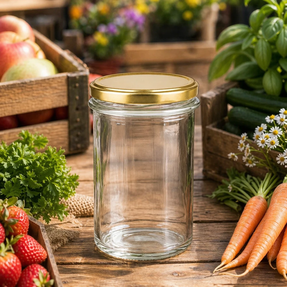 230ml bekers met BasicSeal deksel goud UNiTWIST 230ml bekers met BasicSeal deksel goud UNiTWIST in de tuin tussen verse groenten, kruiden en fruit