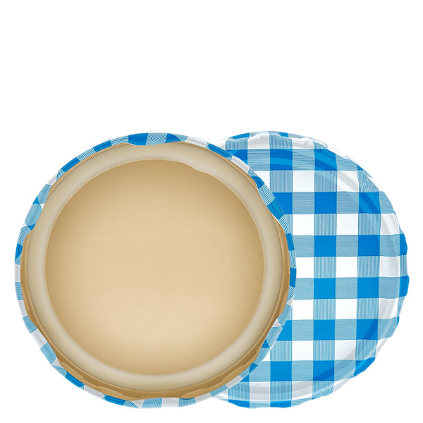 82mm BasicSeal deksel ruit blauw/wit (TO82) UNiTWIST