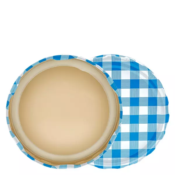 82mm BasicSeal deksel ruit blauw/wit (TO82) UNiTWIST