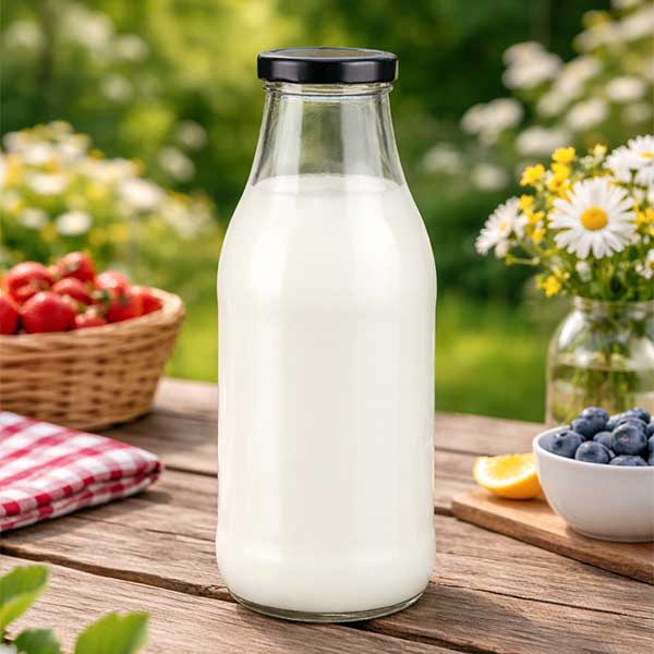 1000ml fles met BasicSeal deksel zwart UNiTWIST