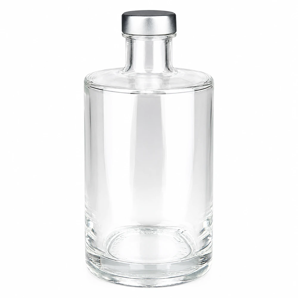 375 ml glazen fles Sam en schroefdop zilver UNiTWIST® 375ml glazen fles Sam met zilveren schroefdop UNiTWIST - lege transparante gedistilleerde drankfles