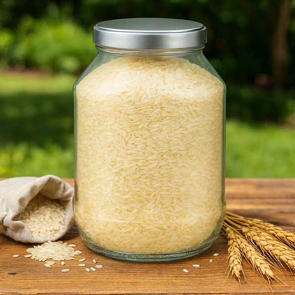 2650ml rond glas met BasicSeal deksel zilver UNiTWIST