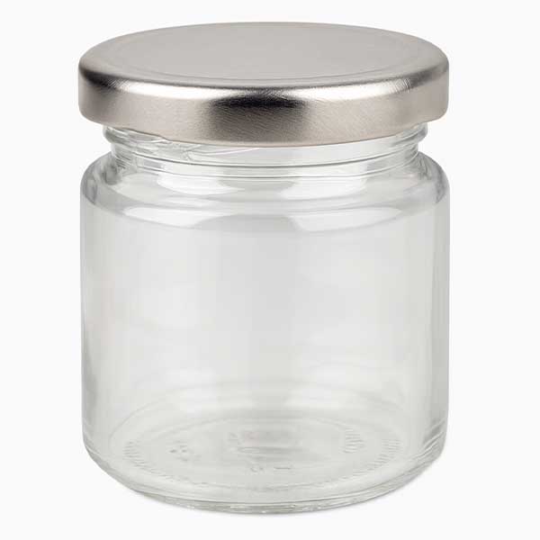 53ml rond glas met BasicSeal deksel zilver UNiTWIST