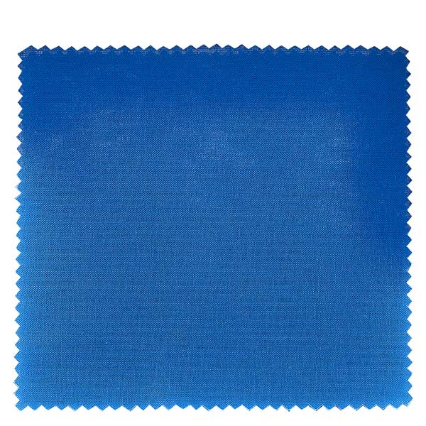 Stoffen lapje voor deksel blauw 15cm hoekig