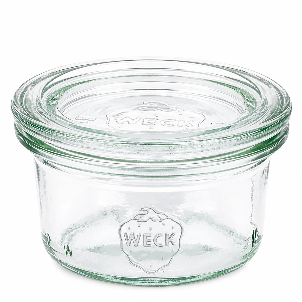 50ml stortglas met glazen deksel WECK RR60 WECK beker 50ml met glazen deksel RR60 Transparante inmaakpot voor jam en conserven