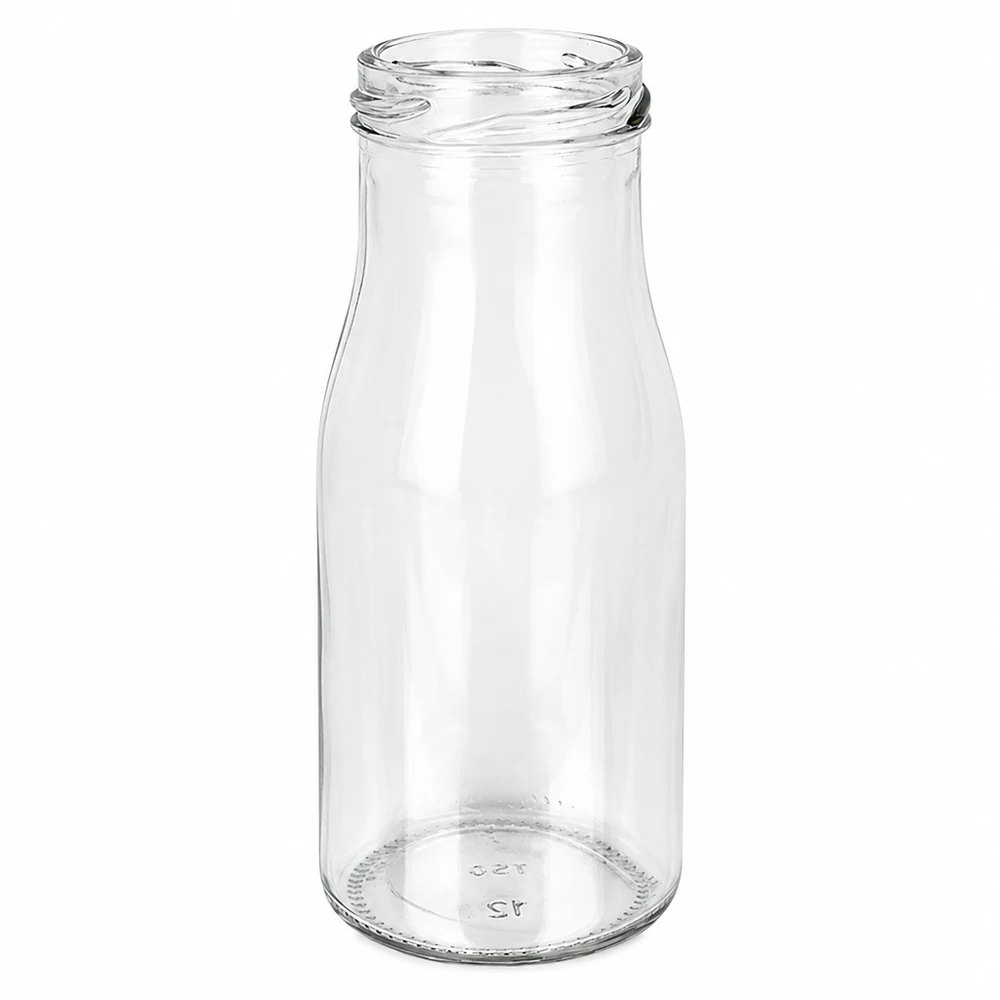 UNiTWIST Bottle150 Glazen fles 150ml TO43 schroefdraad transparant leeg voor voedsel drankjes sap smoothie