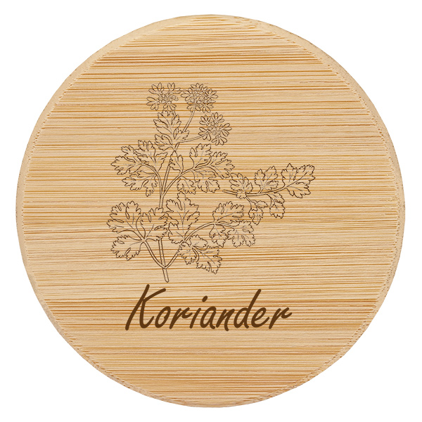 Houten deksel "Koriander" voor WECK RR60 Houten deksel "Koriander" voor WECK RR60