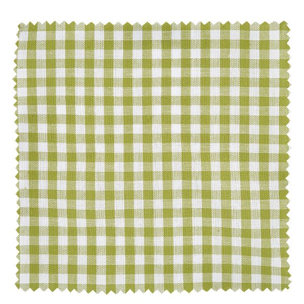 Stoffen lapje voor deksel groen geruit 12cm hoekig Stoffen lapje voor deksel groen geruit 12cm hoekig