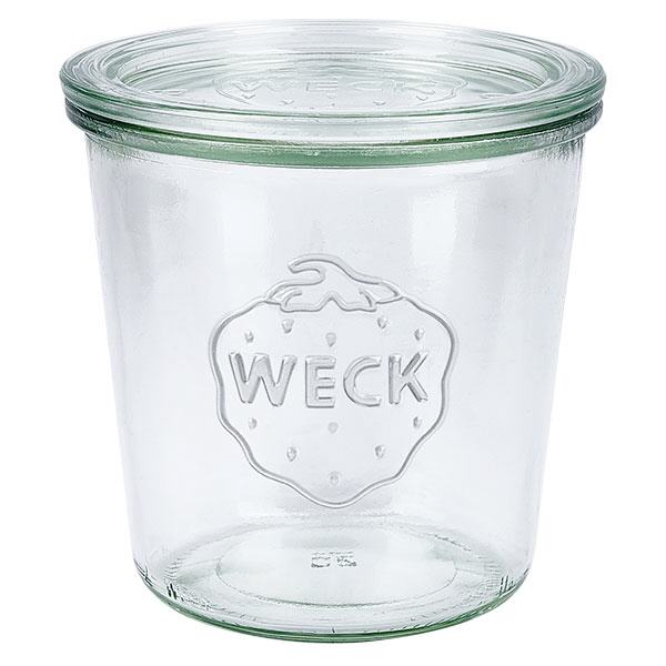 580ml stortglas met glazen deksel WECK RR100