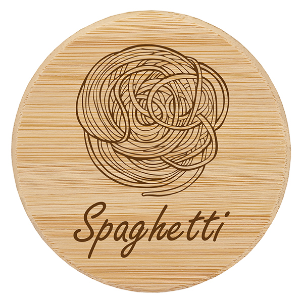 Houten deksel "Spaghetti" voor WECK RR100