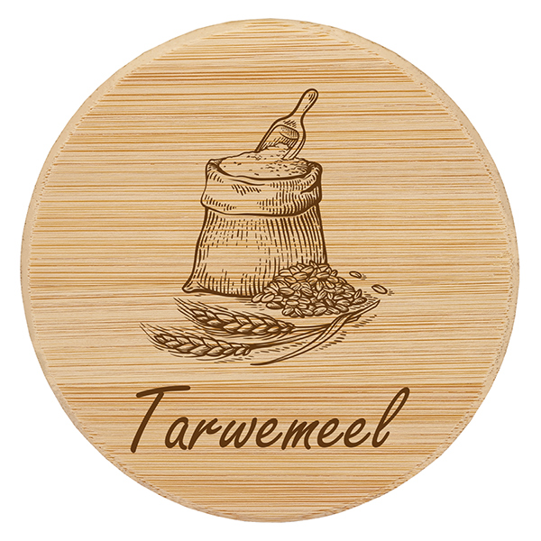 Houten deksel "tarwemeel" voor WECK RR100