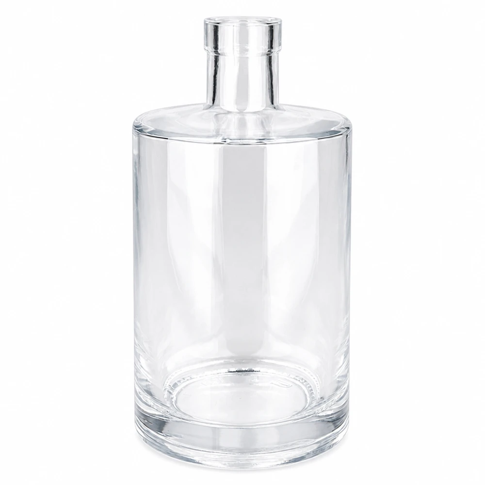 700 ml glazen fles Marie zonder sluiting UNiTWIST® Lege 700ml glazen Marie fles zonder dop UNiTWIST transparant met cilindrisch lichaam en korte hals